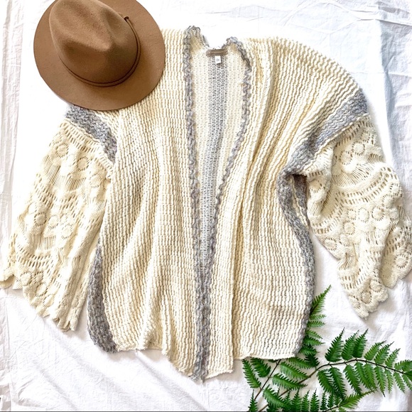 Anthropologie Crochet Kimono - Picture 3 of 8